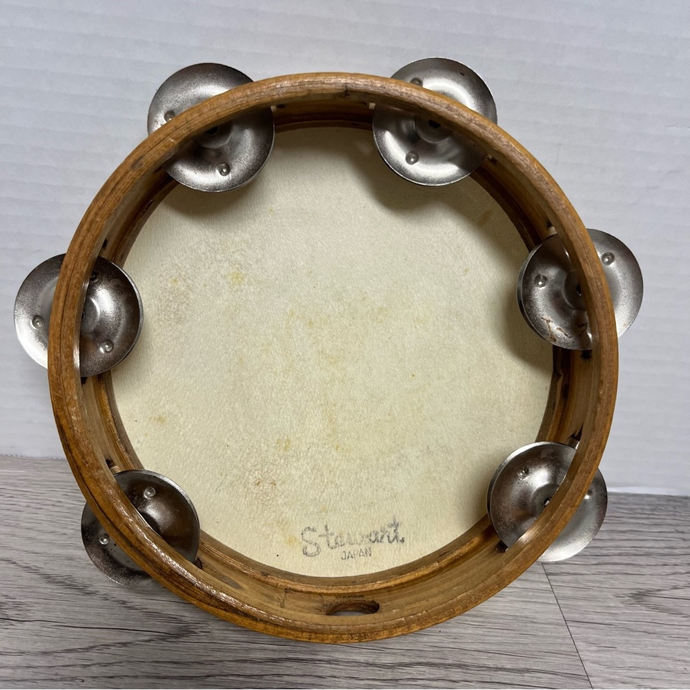 Vintage Stewart 7” Tambourine - Picture 2 of 4
